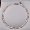 necklace Collier de perles d'eau douce naturelles 42cm, ras du cou en perles véritables, classique, noué, cadeau pour mère et femme, 3034
