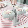 Andra hemträdgårdsfluga Matic Dumpling Hine Double Head Press Dumplings Mold Diy Empanadas Ravioli Mod Kitchen Gadget Accessories Drop Dheqg