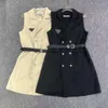 Damen-Kleid, Designer-Kleider, Damen-Herbstmode, dreieckig, lässig, ärmellos, dünn, langer Rock, Temperament, sexy, Korsett-Kleider