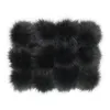 Llaveros Furling DIY 12 PCS Fluffy Faux Fur Pom Ball 12cm Bolso Coche Llavero Accesorios Sin