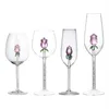 Rose Wine Glasses Mugs with Rose Inside Wine Glass Great for Week Gifts for Birthday Wedding Party Christmas Celebration 35ED X070244N