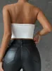 Réservoirs pour femmes Mode Style Vêtements 2023 Découpé Cordon Gilet Bandeau Sexy Ultra Court Fond Tube Top