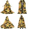 Men's Trench Coats Halloween Hooded Cape Costumes For Kids And Adults Colorful Pumpkin Designs Boys GirlsParent-Child Costume Birthday Party