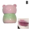 Lip Gloss Bonito Urso Jelly Batom Líquido À Prova D 'Água Antiaderente Transparente Vermelho Rosa Matizado Copo de Maquiagem H4W9