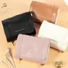 Bolsas de cosméticos Bolsa de maquillaje de PU Roll Up Almacenamiento de artículos de tocador para viaje en casa Bolso de cuidado personal desmontable