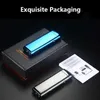 2023 Metal Windproof USB Charging Lighter Outdoor Dual Arc Pulse Cigar Portable Electric Flameless Gift for Men