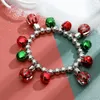 Колье KMVEXO, рождественские украшения для женщин и девочек, милые рождественские колокольчики, бусины, цепочки, ожерелье, браслеты, подарок на 2023 год
