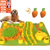 Dog Toys Tuggar stora hundar Snuffle Mat Pet Läcked Food Anti Kvånande Mat Dog Training Filt Näs Toy Pet Släckande Matning Intelligens Mat 231212