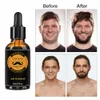 Escovas de cabelo Kit de crescimento de barba para homens Barbe Enhancerbeard Óleo Essencial Hidratante Cera Rolo Pente Estilo Tesoura Cuidados 231211