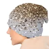 Bérets Sparkling Champagne Glitter Glam Bonnet Chapeaux Automne Hiver Ski Skullies Bonnets Chapeau Pour Hommes Femmes Adulte Tricoté Bonnet Chaud