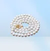 78mm Natural Akoya Odlat White Pearl Necklace Jewelry 32 Quot7141156