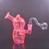 Оптовая продажа, милый мини-кальян, 14 мм, женский красочный 3D мультяшный стакан для воды, трубка для бонга с курением табака или чашей для масляной горелки
