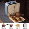 Teaware Sets Flowers Exquisite Stone Grinding Shape Tea Set Handmade Pot Cup Chinese Ceremony Gift GungFu Unique