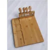 Conjunto de tábua de ferramentas para queijo, utensílios de servir feitos à mão de bambu, madeira 231212