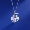 ペンダントネックレスReiki Cho Ku Rei Necklace Healing Energy Yoga Power Sacred Geometry Protect