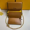 With box 10a Designer WOC tote envelope bag luxurys womens gold chain purses wallet clutch Cross body embossed Bag for man Even handbag POCHETTE FELICIE shoulder bags