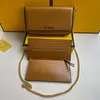 Met doos 10a Designer WOC tote enveloptas luxe dames gouden ketting portemonnees portemonnee clutch Cross body reliëf tas voor mannen Zelfs handtas POCHETTE FELICIE schoudertassen