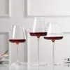 Tasses 1 pcs 590 720 ml niveau de collection fait à la main verre à vin rouge cristal bordeaux bordeaux gobelet art grand ventre dégustation légère tasse mince 231212