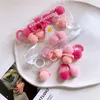 Haaraccessoires 20 stuks lief meisje vlechten mini hoofddeksels mode schattig kleurrijk pluche bal touw voor kinderen