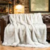 Bedding sets Battilo Faux Fur Blanket Luxury Throw Winter Thick Warm Sofa Blankets Bed Plaid Bedspread on the Home Decora 231212