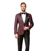 Herrdräkter Style Men Tuxedo Two Bottom Beach Peaked Lapel Suit Wedding Prom 2 Pieces Jacket and Pants