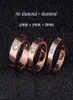 456mm Classic Love Screw Ring Designer Mens Womens Lovers Nail Wedding Rings Highend Quality Gold Silver Accessories With Red B8406876