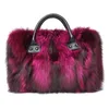 BROBSACASS 2023 Fashion Women's Brand Designer Authentic Leatther Bag Autumn and Winter Fur Leather Ladies Warm Outside Frames