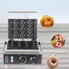 Broodbakmachines 12-Grid Donut Machine Donut Commerciële Pannenkoek Snack Apparatuur Ronde Cirkel Hartige Krokante Wafel Oven