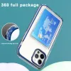 Card Slot Phone Cases For iPhone 12 11 Pro Max Xs Xr 7 8 Plus Candy Color Bumper Shockproof Clear Back Cover Camera protector