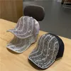 Visiere Moda Brillante Strass Perla Berretto da baseball da donna Estate Casual Viaggio Strada Cappello parasole per le donne