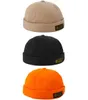 Retro Corduroy Original Docker Sailor Biker Cap Brand Brimless Skullcap Men and Trend HipHop Hat Automne et Gardez Chat Hat9281530