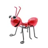 Decorative Objects Figurines 4pcs Patio Craft Yard Outdoor Garden Cute Insect Hanging Home Decor Gift Ornament Metal Ant Living Room Wall Art Sculpture 231212
