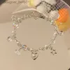 Charm Bracelets Handmade Star Bow Knot Beaded Bracelet Gorgeous Romantic Coquettish BraceletL231214