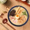 Ensembles de vaisselle bol ramen en céramique avec cuillères baguettes kit vaisselle de style japonais