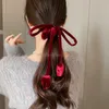 Lange Strik Tulp Haar Scrunchies Eenvoudig Fluwelen Haarring Touw Voor Vrouwen Meisjes Paardenstaart Houders Mode Hoofddeksels Haaraccessoires