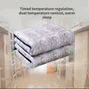 Couverture électrique Double couverture chauffante Thermostat matelas électrique chauffage doux couverture électrique chauffage de lit tapis d'hiver 231212