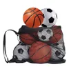 Balls Basketball Football Storages Mesh Bags Swimming Volleyball Ball Storage Net Bag Floats Ball Organizer For Beach Parts 231212