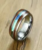 Vnox 8mm Tungsten Carbide Ring for Men Wood Pattern Colored Unique Wedding Band Casual Gentleman Anel Jewelry Y11286636241