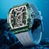 Montres-bracelets montre pour hommes or automatique auto-vent montres lumineuses pour hommes 5ATM étanche homme horloge haute qualité Reloj Hombre