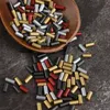 New 100pcs Gold Universal Lighter Crushed Stone No Gasoline Replacement Spare Parts Size (2.2x5mm) Flint