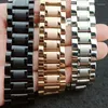 Uhrenarmbänder Edelstahlarmband 13 mm 14 mm 16 mm 18 mm 20 mm 22 mm 24 mm Metallband Gliederarmband Armband Schwarz Silber Roségold