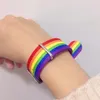 Watch Bands Pride Rainbow Watchband 18mm Nylon Strap Men Women Accessory Bracelet 20mm Watchstrap 22mm Belt 24mm Drop301a