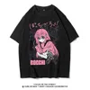 Summer Lonely Rock Short-Sleeved T-Shirt Anime Perifery Pochi Sauce med samma tvådimensionella bomullsvattenvarumärke Student Half-Sleeve