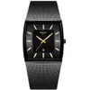 NIBOSI hommes montre Rectangle noir or acier inoxydable étanche luxe montre à Quartz étanche analogique Relogio Masculino warcges245y