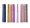 Top Ship Parfymflaska 5 ml Aluminium Anodiserad kompakt parfym Aftershave Atomiser Atomizer Fragrance Glass Scent-flaska blandad färg