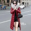 Women's Leather M-7XL Women Down Coat Winter 2024 Fashion Hooded Real Fur Collar Slim Sheepskin White Duck Overcoat