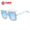 Multi kolorowe nowe pudełko Diamond Bluniecowe okulary przeciwsłoneczne, modne okulary przeciwsłoneczne, modne okulary disco 1214 1214