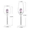 Rose Wine Glasses Mugs with Rose Inside Wine Glass Great for Week Gifts for Birthday Wedding Party Christmas Celebration 35ED X070244N