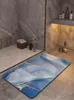 Mattor Superabsorberande badrumsmattor Anti Slip snabbt torrt badgolvmatta för dusch toalett dörr mattor tvättbar hög kvalitet 231212