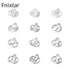 Fnixtar 10 8 13 4mm en acier inoxydable douze breloques en métal du zodiaque bricolage Constellation pour femmes fabrication de bijoux mini breloques 12 pièces lot223K